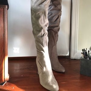 Thigh High Nude Boots
